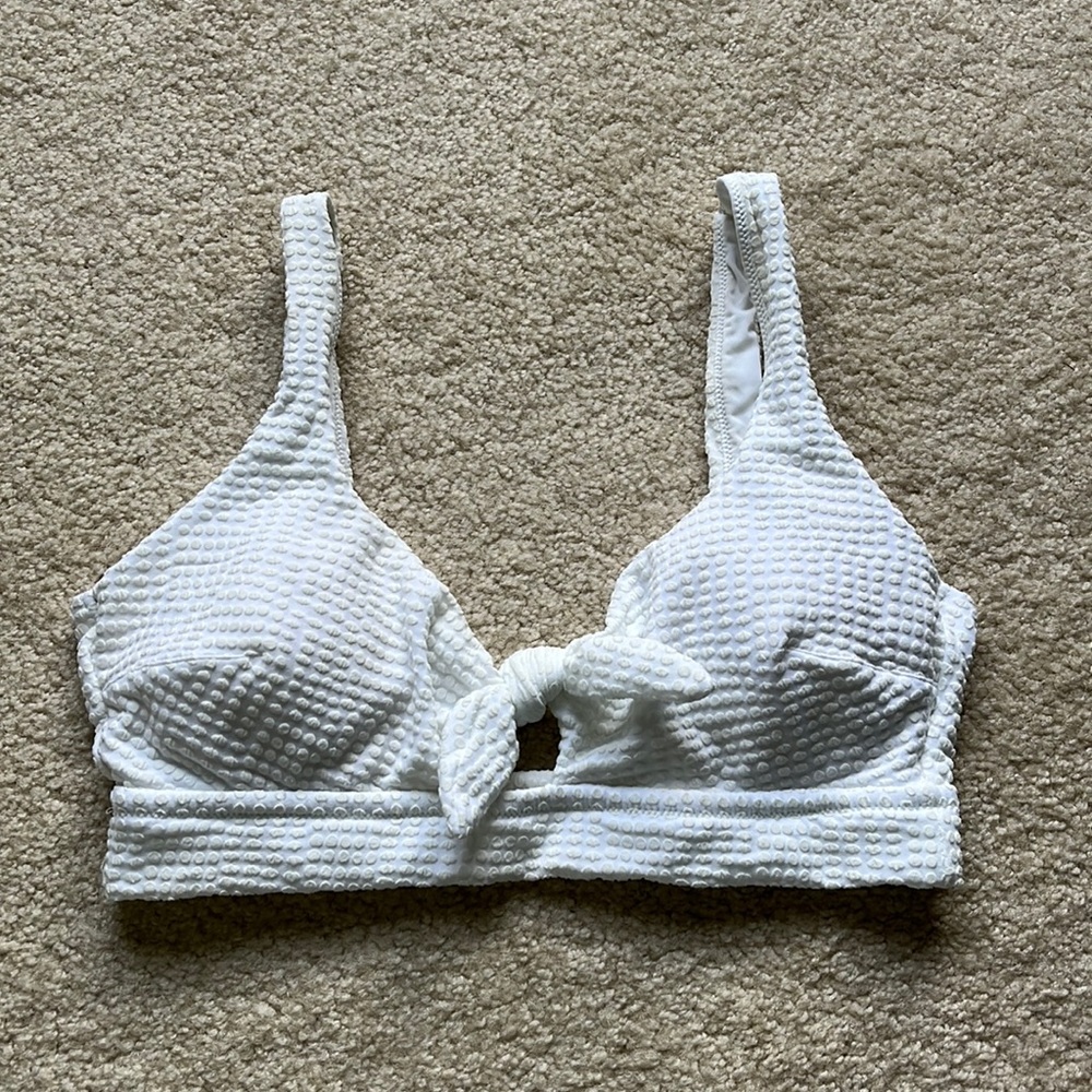 Aerie white bikini top